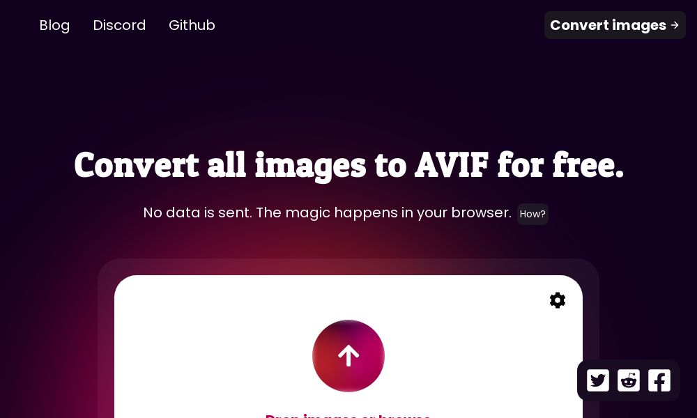 Screenshot of avif.io