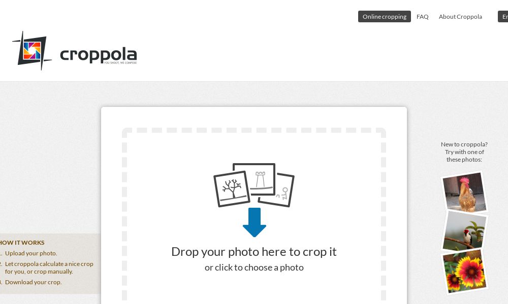 Screenshot of croppola