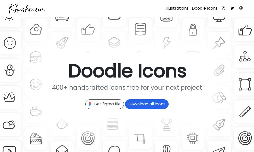 Screenshot of Doodle Icons