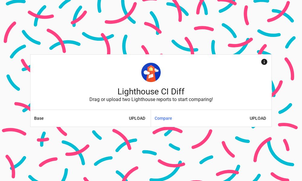 Screenshot of Lighthouse CI Diff
