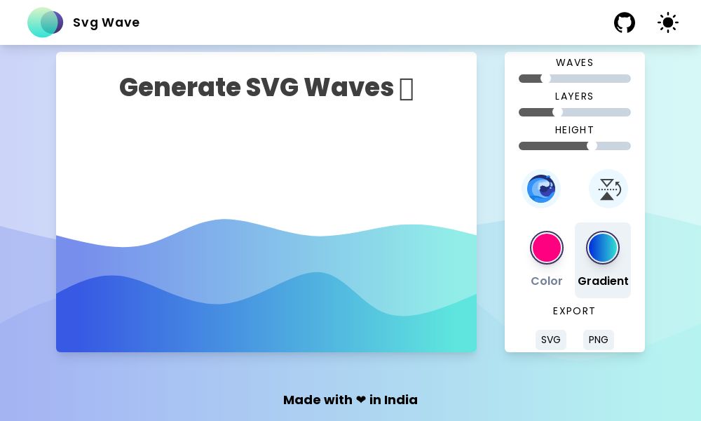 Screenshot of Svg Wave