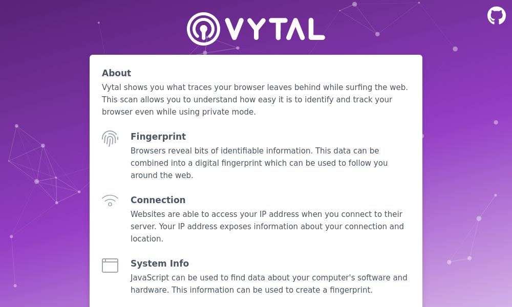 Screenshot of Vytal